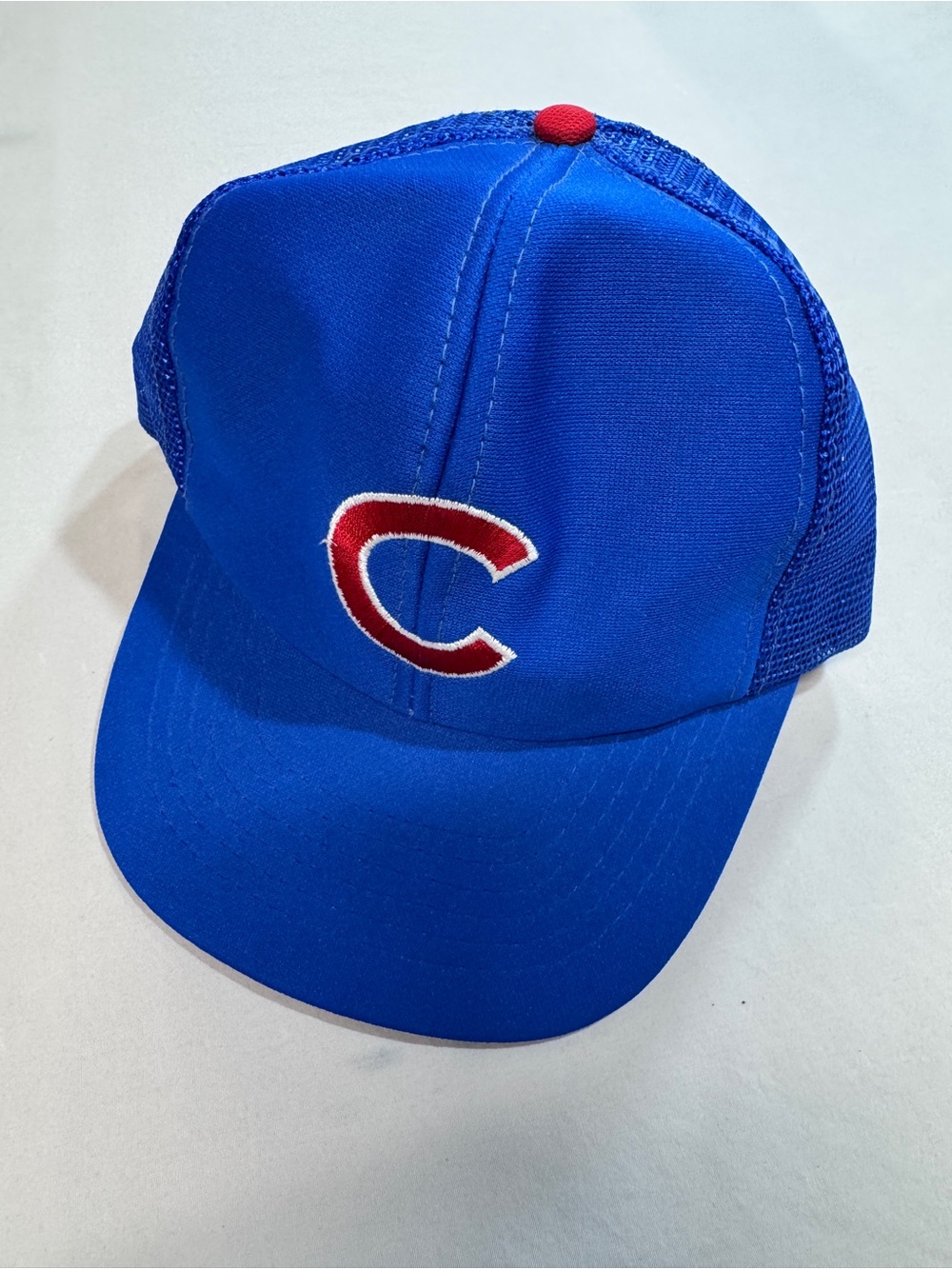 Vintage Chicago Cubs Trucker Hat Cap Blue Universal MLB Baseball 90s